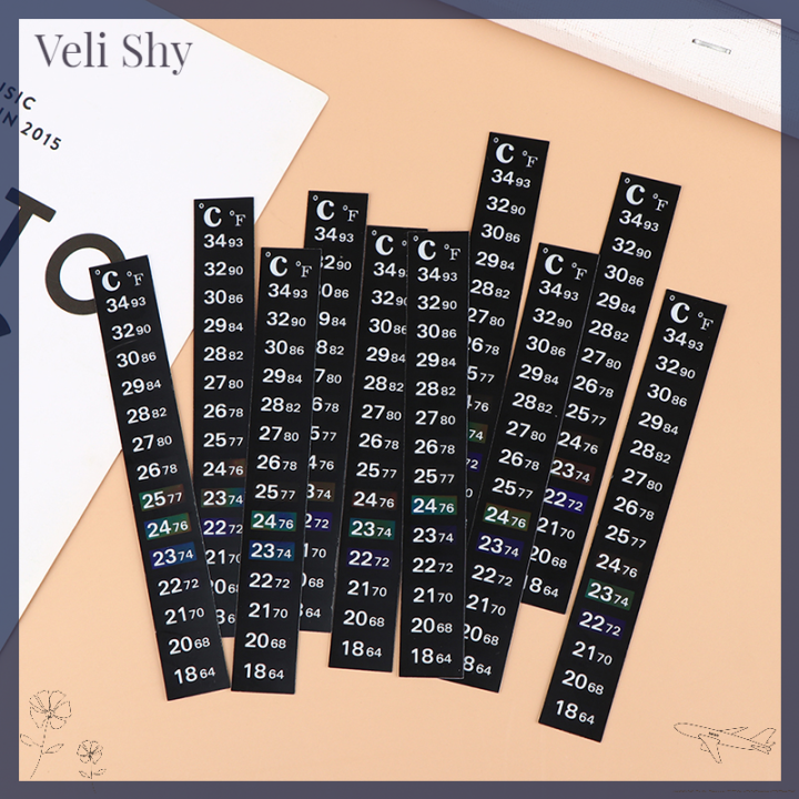 veli-shy-สติกเกอร์ติดบนเทอร์โมมิเตอร์ดิจิตัลเครื่องมือวัดอุณหภูมิ5ชิ้น