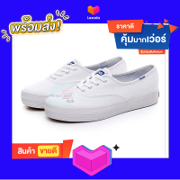 keds TRIPLE SEASONAL SOLIDS WHITE WF49946(ผ้า)