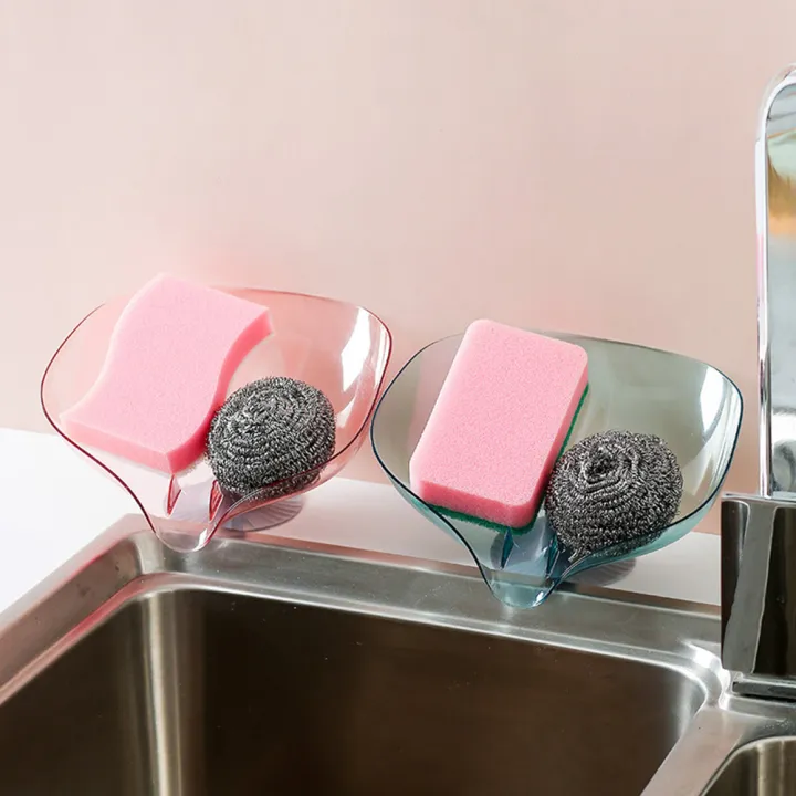 Kitchen soap dish sponge holder
