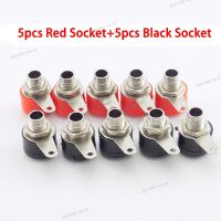 5pcs 4mm Banana Plug Connector for Tester Instrument Terminal DIY Model Parts Security Panel Banana Socket WB5TH