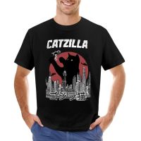 Catzilla Vintage T-Shirt Custom T Shirts Sweat Shirt Blondie T Shirt Black T Shirt T Shirt For Men