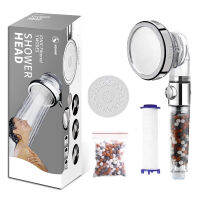 New Bathroom SPA Shower Head with Colorful 3 Modes Adjustable High Pressure Water Saving with Replacement Beads and Filter