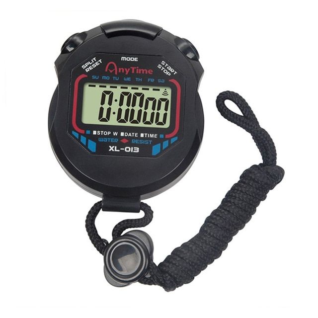 Waterproof Chronometer Handheld Pocket Stopwatch Professional Digital ...