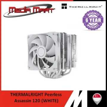 Thermalright Peerless Assassin 120 SE ARGB White CPU Air Cooler, 6 Heat  Pipes Cooler, Dual 120mm C12CW-S PWM Fan, Aluminium Heatsink Cover, AGHP