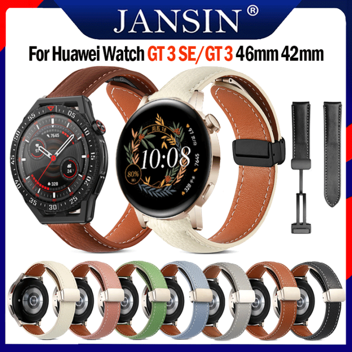 สายนาฬิกาข้อมือหนังแท้-แบบเปลี่ยน-สําหรับ-huawei-watch-gt-3-se-สายนาฬิกา-huawei-watch-gt-3-46mm-42mm-smart-watch