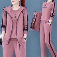 【DT】hot！ 3Pcs Sweatshirt  Set Hooded Big Design Cold-proof Tracksuit for Office
