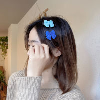 Highlight Blue Style Plush Bow Elastic Hair Band Tie White Small Hair Clips Barrettes For Girl Child Fashion Accessories