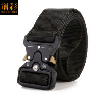 3.8cm Co Tactical Belt Mens Multifunctional Outdoor Belt เข็มขัดผ้าใบสำหรับนักเรียนฝึกทหาร