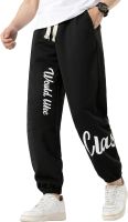 SOLY HUX Mens Letter Graphic Sweatpants Drawstring Elastic Waist Joggers Pants with Pockets