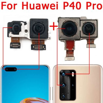 【✔In stock】 anlei3 กล้องหลังด้านหน้าสำหรับ Huawei P40 Lite E Pro ขนาดเล็กด้านหลังด้านหน้าเซลฟี่หันหน้าไปทางโมดูลกล้องอะไหล่ชิ้นงอสำหรับเปลี่ยน