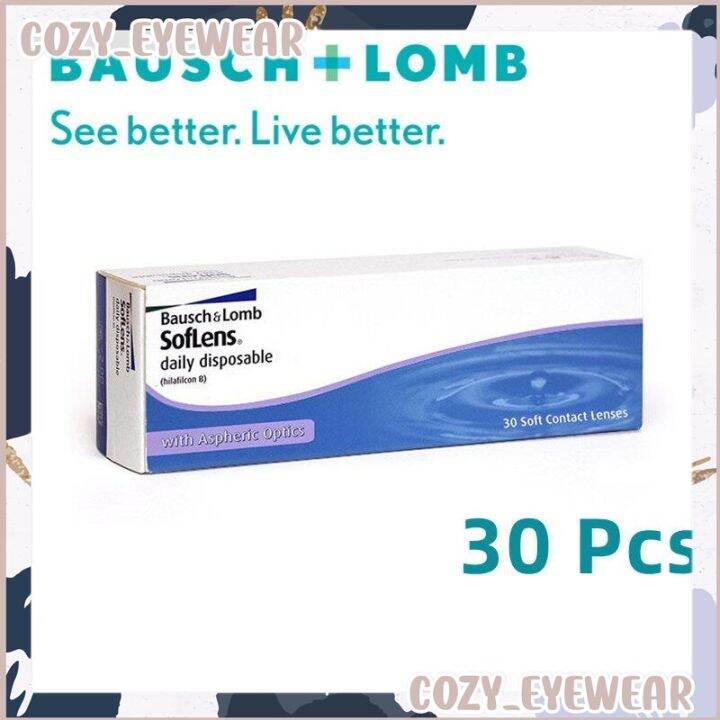 BAUSCH & LOMB Soflens Daily (30 Pcs) 1 Day Disposable Clear Contact ...