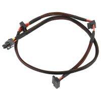 Modular PSU 6Pin to 3-Port SATA Power Cable 18AWG Wire 80cm for NP ECO Series