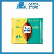 Sô cô la đen 61% Cacao Ritter Sport Dark Chocolate 61% Cocoa 100g