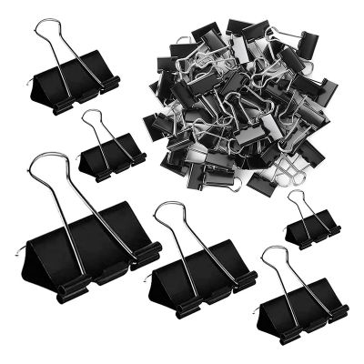 Binder Clips Paper Clamps 208 Pack Assorted Sizes, Jumbo, Large, Medium, Small, Mini and Micro,6 Sizes
