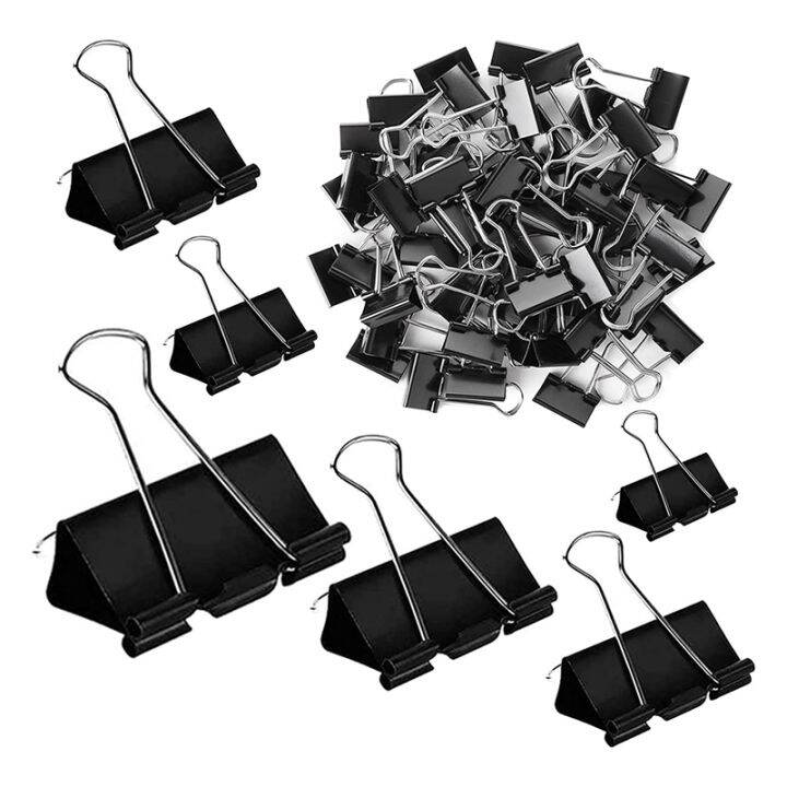 Binder Clips Paper 208 Pack Assorted Sizes, Jumbo, , Medium, Small ...