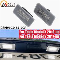 Modern LED License Plate lights bulb White 12V For Tesla Model X 2016-up Model S 2017-up car-styling