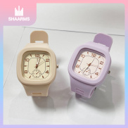 SHAARMS Đồng hồ nữ Cặp đôi Đồng hồ dây cao su 2022 Đồng hồ mới nhất HT1052