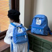 【Hot Sale】 school students schoolbag light and simple backpack solid cartoon kindergarten foreign style baby trendy
