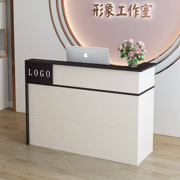 Cashier simple modern small shop bar clothing store counter reception ...