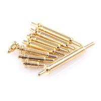 10pcs Spring Loaded Pogo Pin Connector Dual Plunger 4.5 5 5.5 6 6.5 7 7.5 8 8.5 9 9.5 10.0 mm Length 1 AMP Double Ended Gold 1u