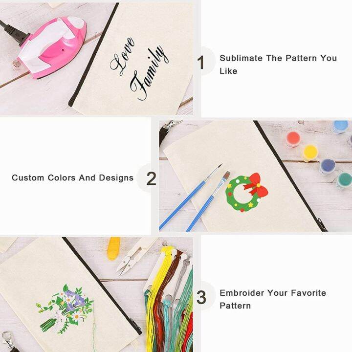 10pcs-sublimation-blank-pen-case-blank-diy-craft-bags-canvas-pencil-case-canvas-cosmetic-bags-pencil-case