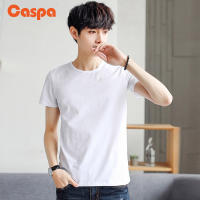 Caspa เสื้อยืดคอกลม สีพื้น ใส่ได้ทั้งผู้ชาย-ผู้หญิง รุ่น396 พร้อมส่ง