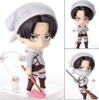 ใหม่ขายดี10ซม. Levi Rivaille ผ่าพิภพไททันโจมตีคู่แข่งอุปกรณ์ทำความสะอาดมือถือ417ตุ๊กตาขยับแขนขาได้ของเล่นชุดตุ๊กตาของขวัญคริสต์มาส