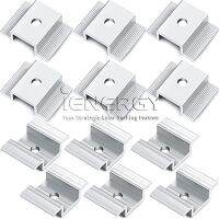 12 Pack Solar Panel Mid Clamps Aluminium Metal Solar Panel Mounting Accessories Hand Tool Parts Accessories