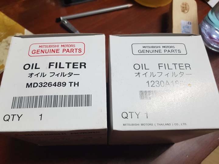 กรองน้ำมันเครื่อง-มิตซูบิชิ-ของแท้-สำหรับstrada-2500-triton-2008-2015-pajero-2010-2015พร้อมส่ง