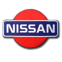 อาร์ม ตัวรีด อาร์มติดเสื้อ รถ ลาย โลโก้ ตรา รถยนต์ Nissan M Size Patch นิสสัน สำหรับตกแต่งเสื้อผ้า