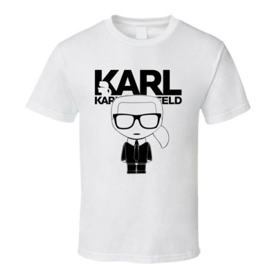 [มีสินค้า]เสื้อยืดพิมพ์ลายพรีเมี่ยม เสื้อยืดแขนสั้นลําลอง คอกลม พิมพ์ลาย KARL LAGERFELD แบบเรียบง่าย แฟชั่นสําหรับผู้ชาย และผู้หญิง