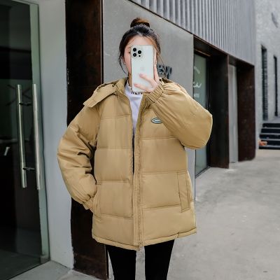 ▼ Loose Hooded Pockets Cotton Padded Jackets Womens Y2k Warm Thick Parkas Female Outerwear Streetwear Coat
