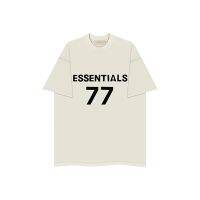 FOG FEAR OF GOD DOUBLE LINE ESSENTIALS AMERICAN HIGH STREET FASHION COUPLE LOOSE SHORT SLEEVE T-SHIRT MENS SUMMER