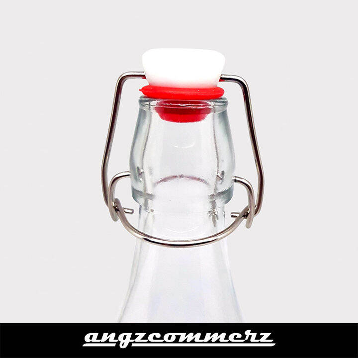 Snap Cap Bottle Clear Glass Slim 500 ml Lazada Indonesia