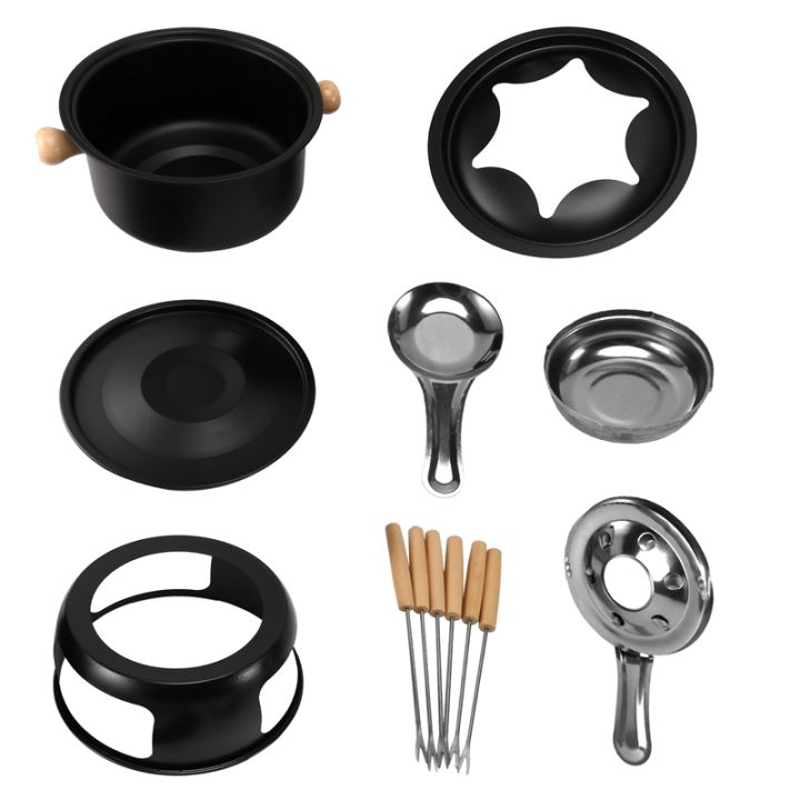 chocolate-fondue-maker-set-multifunction-carbon-steel-ice-cream-chocolate-cheese-hot-pot-melting-pot-fondue-set