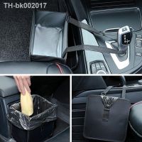 ☄☌ Waterproof Car Trash Bin Hanging Oxford Cloth Trash Can Auto Accessories Organizer Portable Storage Garbage Bag