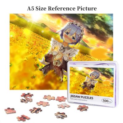 Re Life In A Different World From Zero Wooden Jigsaw Puzzle 500 Pieces Educational Toy Painting Art Decor Decompression toys 500pcs