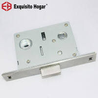 Stainless Steel 57X45 Lock Hardware Door Split Lock Body Wooden Toilet Passage Door Lockcase Metal Fillet Panel