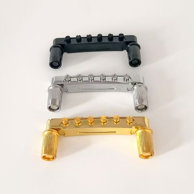 ；‘【；。 1 Set Saddle Bridge T-O-Matic Bridge For LP SG Electric Guitar TOM Bridge Black//Chrome