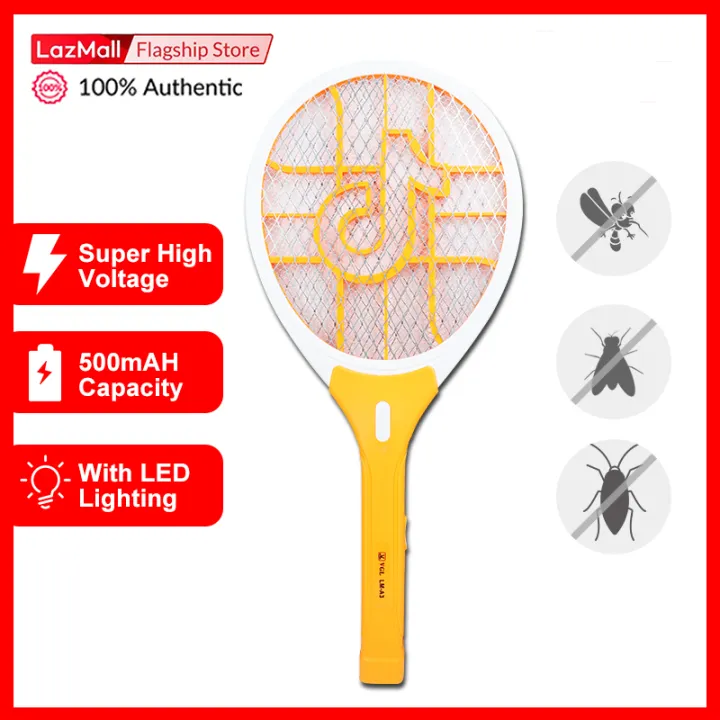 VGL Electric Mosquito Swatter Rechargeable 500mAH with LED lighting ...