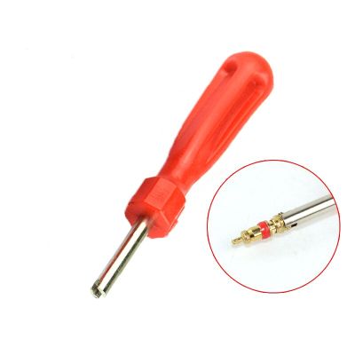 Car Bicycle Slotted Handle Tire Valve Stem Core Remover Screwdriver Tire Repair Install Tool Car Accessories Chrome Trim Accessories