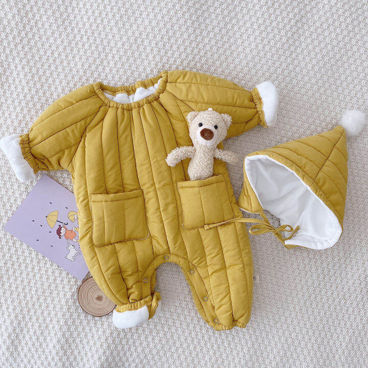 baby-rompers-clothes-with-hat-autumn-long-sleeve-newborn-infant-boys-girls-jumpsuits-winter-outerwear-baby-playsuits-overalls