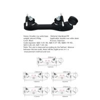 รองเท้าสเก็ต Double-Row Roller Skates Base Four-Wheel Two-Row the Skating Shoes cket Accessories Rubber ke Wheel