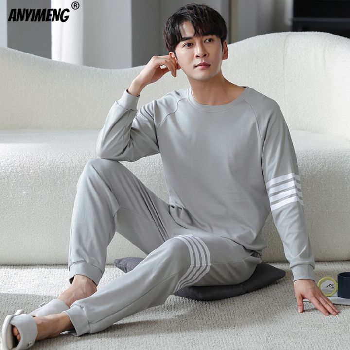 Men Comfortable Pyjamas Oversize 4XL 5XL 90kg Short Sleeve Casual Home Wear  Summer Silk Boy Pajama Set Leisure Sleepwear Set