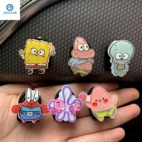 COOLCAR ภายในรถภายใน มัลติฟังก์ชั่นการใช้งาน SquarePants บทความเกี่ยวกับการจัดเก็บ อุปกรณ์เสริมรถยนต์ กาวติดแน่น ชั้นเก็บกุญแจ ที่แขวนเก็บของในรถ ตะขอเกี่ยวรถ SpongeBob ที่แขวนตะขออัตโนมัติ ตะขอแขวนของกระจุกกระจิก