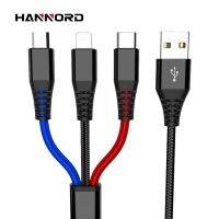 Hannord 3 In 1 Usb สายชาร์จ Usb ไมโครเคลื่อนที่สำหรับ Huawei ประเภท P9 Xiaomi Samsung โทรศัพท์แอนดรอยด์ P8