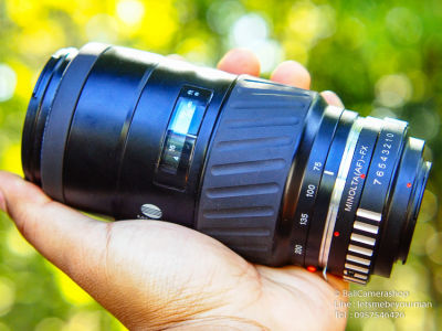 (For Fujifilm Mirrorless ทุกรุ่น) ขายเลนส์ TELE มือหมุน งบประหยัด Minolta 75-300mm F4.5-5.6 Serial 12506773