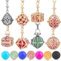 {Match maker}}เม็กซิโก Chime Angel Ball Caller Locket สร้อยคอ Vintage การตั้งครรภ์สร้อยคอ Aromatherapy Essential Oil Diffuser เครื่องประดับ VA 232