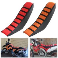 For SX XC EXC XC-W SX-F 85 105 125 150 200 250 300 350 450 Striped Gripper Soft Rubber Motorcycle Seat Cover