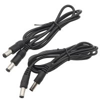 【YF】 1Pcs Black DC Power Cable 5.5mm x 2.1mm Male to Plug Connector Extension Cord for CCTV Security Camera